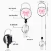 Portatarjeta de Identificación para Estudiante Colgante para Cuello Retráctil, Insignia de Empleado, Tarjeta de Control de Acceso, Tarjeta de Identificación de Fábrica, Cubierta Protectora con Hebilla de Fácil Extracción, Estuche para Tarjetas