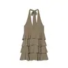 Z Estilo Europeo y Americano 2026 Nueva Moda Elegante Temperamento Ropa de Mujer Halter Decoración en Capas Vestido Mini 7779109