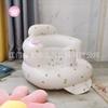 Ins Sofá pequeño inflable de PVC para entrenamiento de bebés, asiento de aprendizaje para bebés, asiento de aprendizaje para bebés, taburete de baño, juguete plegable portátil