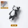 Manija Pequeña de Dibujos Animados de Animales para Armario, Puerta de Gabinete, Cajón, Gancho de Cerámica Colorido, Diseño Creativo para Habitación Infantil, Nuevo Estilo Chino