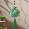 Novo Estilo Saco Bordado Estilo Antigo Bolsa Vazia, Reabastecível com Artemísia, Brocado com Padrão de Flor de Ameixa, Enfeite para Pendurar no Carro, Bolsa da Sorte Portátil