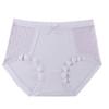 Ropa interior de encaje y malla para mujer suave glutinosa sin costuras jacquard lunares transpirable entrepierna de algodón cintura media-alta calzones de lujo ligero para mujer