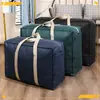 Bolsa de viagem de grande capacidade, bolsa organizadora, bolsa de armazenamento à prova de umidade, bolsa para mudança, bolsa para edredons e roupas, bolsa de compras de tecido não tecido