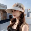 Nuevo Sombrero de Pescador Estilo Coreano 2026 Mejorado para Mujer, Protección Solar para Primavera y Verano, Ala Ancha, Sombrero de Sol Plegable para Viaje