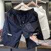 Pantalones de Playa Simples de Verano de Alta Gama de Secado Rápido para Hombre, Marca de Moda, Shorts Negros para Hombre Gordo y Guapo, Pantalones Casuales de Lujo Ligero para Uso Exterior