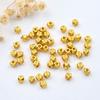 Color oro 18k preservación de color abalorios poligonales diy accesorios de joyería hechos a mano pulsera accesorios de abalorios cuentas espaciadoras con abalorios cuentas sueltas