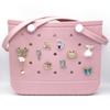 Bolsa Nueva con Agujeros Transfronteriza Accesorios de Flores Bolsa de Playa Bogg Bag Accesorios DIY Decoración Colgante de Metal