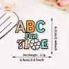 Patches bordados com frases em inglês mais vendidos internacionalmente com palavras de encorajamento, patches com adesivo termocolante para roupas e chapéus, patches decorativos