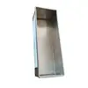 Comedero Rectangular de Acero Inoxidable para Pollos, Bebedero Rectangular para la Cría de Pollos, Patos, Gansos, Palomas, Conejos y Perros, Caja de Alimentación, Jaula para Codornices, Recipiente de Alimentación para Pollos y Patos