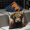 Cojín con Estampado de Animales Nórdicos Cojín de Mesita de Noche para Dormitorio Cojín Decorativo para Mirador Funda de Cojín para Sofá Venta al por Mayor Transfronteriza
