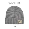 Gorro de Punto con Forro de Lana para Otoño e Invierno para Mujer, Gorro de Esquí Versátil de Estilo Japonés para Circunferencia de Cabeza Grande, Gorro de Lana Grueso Cálido de Moda a Prueba de Frío