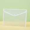 Fc Bolsas para Documentos con Borde de Color Carpeta de Broche de Polipropileno Transparente Bolsas de Almacenamiento de Documentos Bolsas para Archivos de Oficina Venta al por Mayor