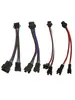 Terminal de aeronave SM2.54 divisor um para dois 2P/3P/4P/5P/6P crimpagem dupla plugável fio 1 em 2 saída 2