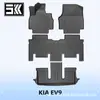 Adequado para Kia Ev9 2023-2025 Tapetes de Piso TPE Material 3D para Todas as Estações Tapete do Porta-Malas Tapetes de Piso