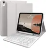 Ipadair11(M2/3) Teclado Bluetooth Inalámbrico con Funda de Cuero para Air 4 / 5-10.9 pulgadas Set de Teclado y Ratón con Funda de Cuero