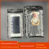 Saco transparente autovedante de 5,5 polegadas 12*20 com selagem em três lados, saco composto para embalagem de capa de celular