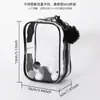 Bolsa para Bebé de 13 cm Bolsa con Colgante Transparente Cuadrada de PVC Bolsa para Guardar Muñecas Bolsa de Dolor de Muñeca de Juego Moderna Muñeca Pequeña Bolsa con Colgante