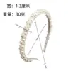Amazon Transfronterizo Diadema de Perlas de Lujo para Mujer Diadema Delgada con Bordes de Perlas Pasador de Perlas Hecho a Mano Celebridad Accesorios para el Cabello