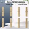 Conector de Pagode Conector de Mangueira Pneumática Variável de Uma Palavra Direto Pagode de Cobre Plugue de Dupla Cabeça Pagode Cobre Direto