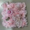 Pared de flores artificiales para bodas, hilera de flores, hortensias rosas artificiales, pared de flores para bodas, decoración de centros comerciales para bodas, en línea, rojo, transfronterizo, caliente
