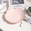 Rosa Mascota Oro Rosa Flor Fruta Hogar Sala de Estar Mesa de Café Plato de Frutas Lujo Accesible Encaje Bocadillo Frutos Secos Bandeja de Almacenamiento