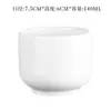 Taza de té cerámica blanco puro color sólido juego de mesa de hotel casa de té de la mañana copa de vino restaurante taza de hotel boca de taza servicio de catering estilo chino