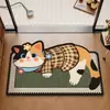 Nueva alfombrilla de baño de dibujos animados, alfombrilla absorbente de tierra de diatomeas para pies, alfombrilla antideslizante para baño, inodoro y aseo, alfombrilla resistente a la suciedad