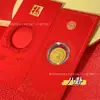 Adesivos de Celular de Ouro Puro 999 para Riqueza Imediata, Envelopes Vermelhos, Princesa Por Favor Traga Riqueza, Ímãs de Geladeira Cartão do Ano do Tesouro Dourado
