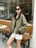 Chaqueta de Algodón Patchwork de Cuello Alto de Piel Suelta de Alto Gama Estilo Europeo para Mujer 2026 Otoño/Invierno Nueva Ropa de Algodón Holgada Chaqueta Acolchada