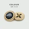 Botões Metálicos Olho de Gato Cravejados de Diamantes para Blazers Femininos, Botões Decorativos para Suéteres e Casacos, Botões de Pelo Exquisitos e Elegantes