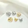 Coração de Amor Vintage Feito à Mão em Forma de Coração com Strass, Pingente DIY para Pulseira Colar Acessórios de Joia Pingente Charme