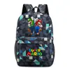 Mochila Escolar Unisex Casual para Viaje, Super Mario Star, Estudiante Joven, Transfronteriza