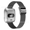 Nueva correa universal para Fitbit Versa Lite/Versa2 con hebilla trasera de metal tipo tortuga y correa de muñeca Milanesa