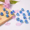 Color japonés racimo de flores de cerezo cuentas de cristal cuentas de hortensia materiales para joyería hecha a mano DIY hechos a mano al por mayor
