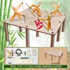 Alunos do Ensino Fundamental Brinquedos de Batalha de Madeira Interativos Duplos com Articulações de Bambu Feitos à Mão Sexta Série Materiais Didáticos Venda por Atacado