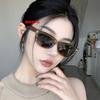 GM nuevos lentes de sol ojo de gato para mujer caja pequeña sentido de alta gama lentes de sol para hombre sombrilla protección UV lentes de sol