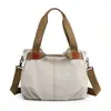 Nueva Bolsa de Lona Transfronteriza Europea y Americana para Mujer, Bolso de Hombro Casual para Mujer, Bolso Cruzado de Lona para Mujer, Bolso Casual de Gran Capacidad
