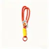 Chaveiro de Nylon Trançado de Camada Dupla Acessórios Cordão para Bolsa Mosquetão Boneca de Pelúcia Corrente para Celular Cordão Pingente Acessórios