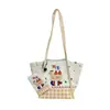 Nueva Bolsa de Lona para Niños con Estampado de Dibujos Animados Lindos, Bolso de Hombro Único para Niños Pequeños y Bebés, Bolsa Tipo Cubo para Snacks de Gran Capacidad para Salidas