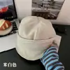 Gorra de Boina Negra Pura de Lana Genuina Estilo Mismo que Zhang Jingyi para Mujer, Nueva Gorra de Boina Cálida de Otoño e Invierno, Gorra de Pico de Pato
