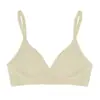 Sujetador de Expansión Exterior Sin Costuras Estilo Coreano para Mujeres con Senos Grandes, Push-Up Pequeño Soporte Suave, Sujetador Fino Cómodo Sin Aros Sujetadores