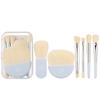 Xixi X772 Mini Set de Brochas Portátil (Paquete de 6) Set de Maquillaje Polvo Suelto Sombra de Ojos Rubor Iluminador Brocha Suave