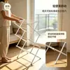 Estante de ropa plegable de pie para Amazon transfronterizo, tendedero telescópico, venta al por mayor, fácil de almacenar, tendedero conveniente