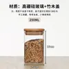 Frasco de Almacenamiento Redondo de Madera de Bambú con Tapa, Frasco de Almacenamiento Transparente para el Hogar, Frasco para Té, Frasco para Granos, Frasco de Alimentos de Gran Capacidad con Tapa, Frasco para Té de Flores