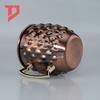Venta caliente transfronteriza moscowmule patrón de diamante galvanizado Taza Moscow mule de acero inoxidable con LOGO taza de cerveza