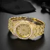 Relojes MISSFOX marca de alta gama estrellas diamante relojes de cuarzo para hombre moda reloj totalmente de diamante fabricantes