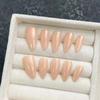 Pura fototerapia feita à mão nail wear unha naked pink all-match branco atacado produto acabado reutilizar adesivo de unha