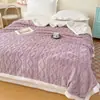 Manta de tafetán y lana de cordero, manta para el hogar, manta transfronteriza, manta para siesta en casa y oficina, manta para aire acondicionado, forro polar de coral