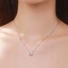 Europa y Estados Unidos transfronterizo S925 plata de ley lujo ligero Alto sentido circonita colorida collar femenino moda Joker exportación extranjera explosiones venta al por mayor