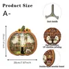 Linterna de Calabaza Fantasma Estilo Sanación Halloween Transfronteriza Adorno de Madera Decoración Creativa para Estantería Regalo Navideño